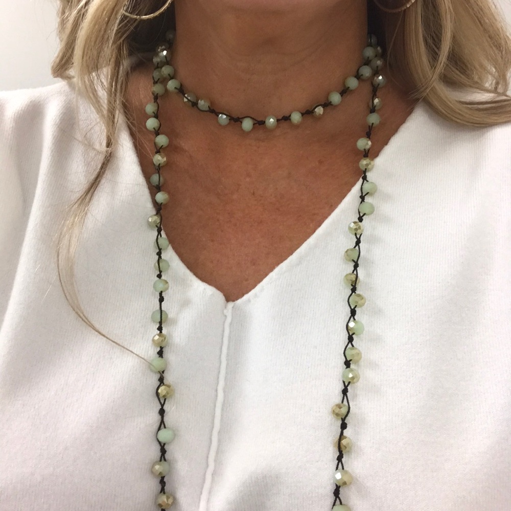 Single strand wrap necklace